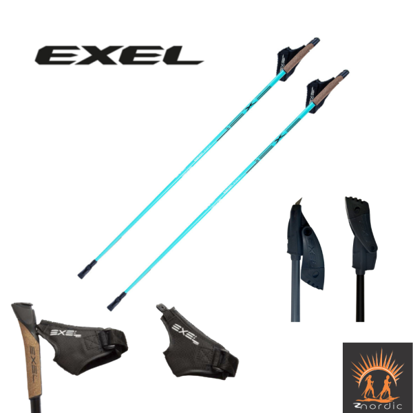 Kije Nordic Walking – EXEL Trainer QR 50 % carbon 105 cm