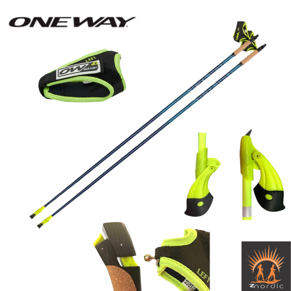 Kije Nordic Walking – One Way Team 15 MAG - 100 cm